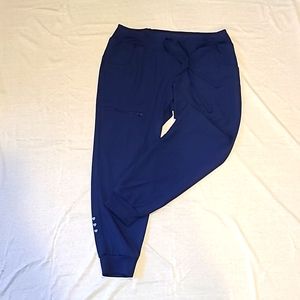 HeartSoul Break On Through Women's Tapered Leg Jogger Scrub Pants sz M petite